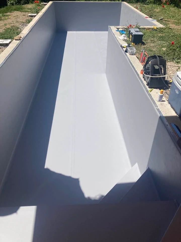 Détail d'une finition de bassin